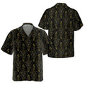 Geometric Lion Seamless Pattern Lion Hawaiian Shirt, Button Up Lion Shirt For Men & Women, Cool Lion Gift