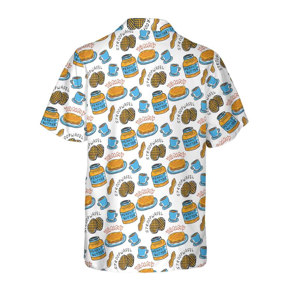 Yammy Peanut Butter Hawaiian Shirt, Funny Peanut Butter Shirt, Gift For Peanut Butter Lovers