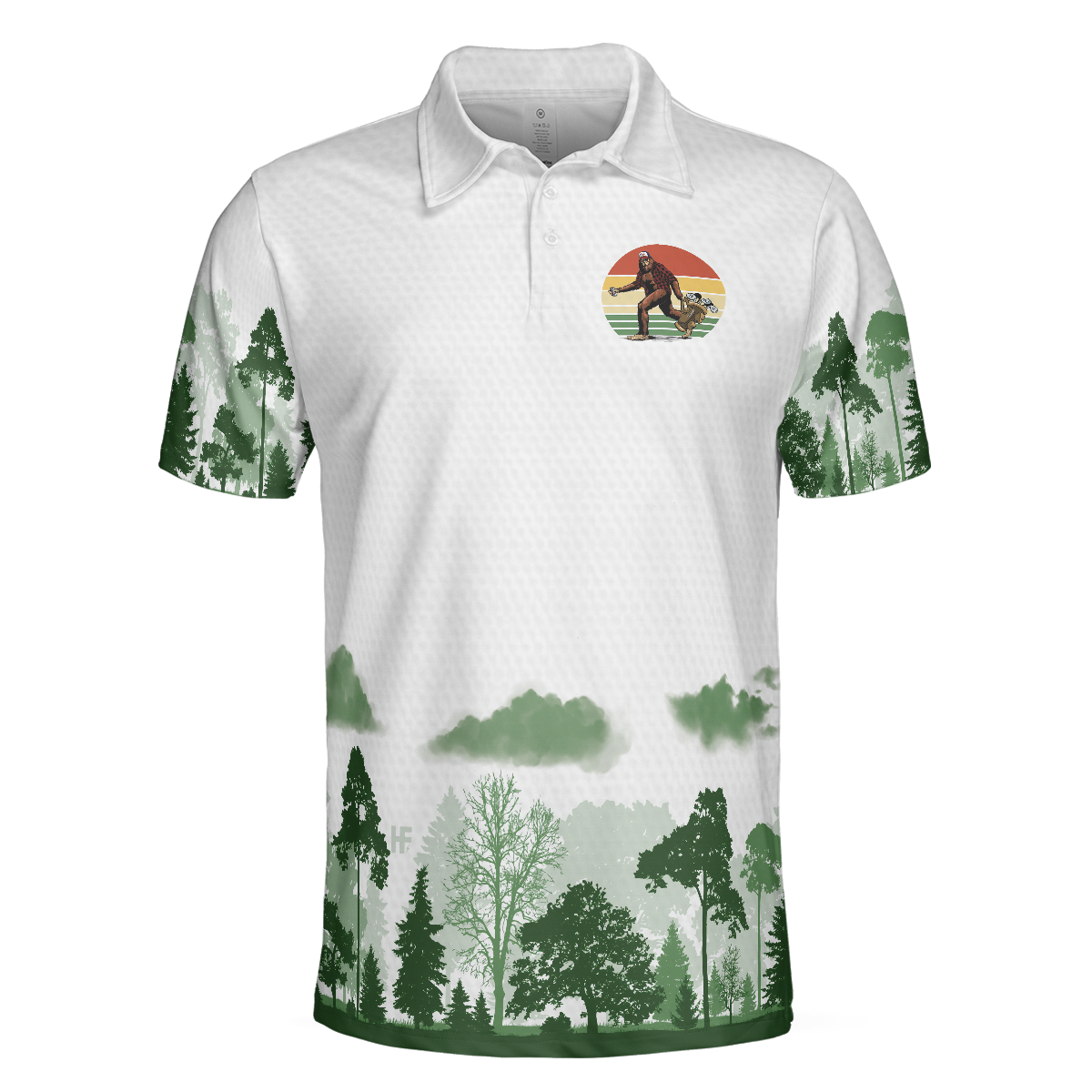 Golf Not All Wanders Polo Shirt, Cool Big Foot Golf Shirt For Male Golfers, Beer Drinking Golf Shirt