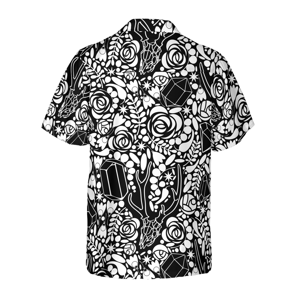 Deer Skull Crystal Seamless Pattern Hawaiian Shirt