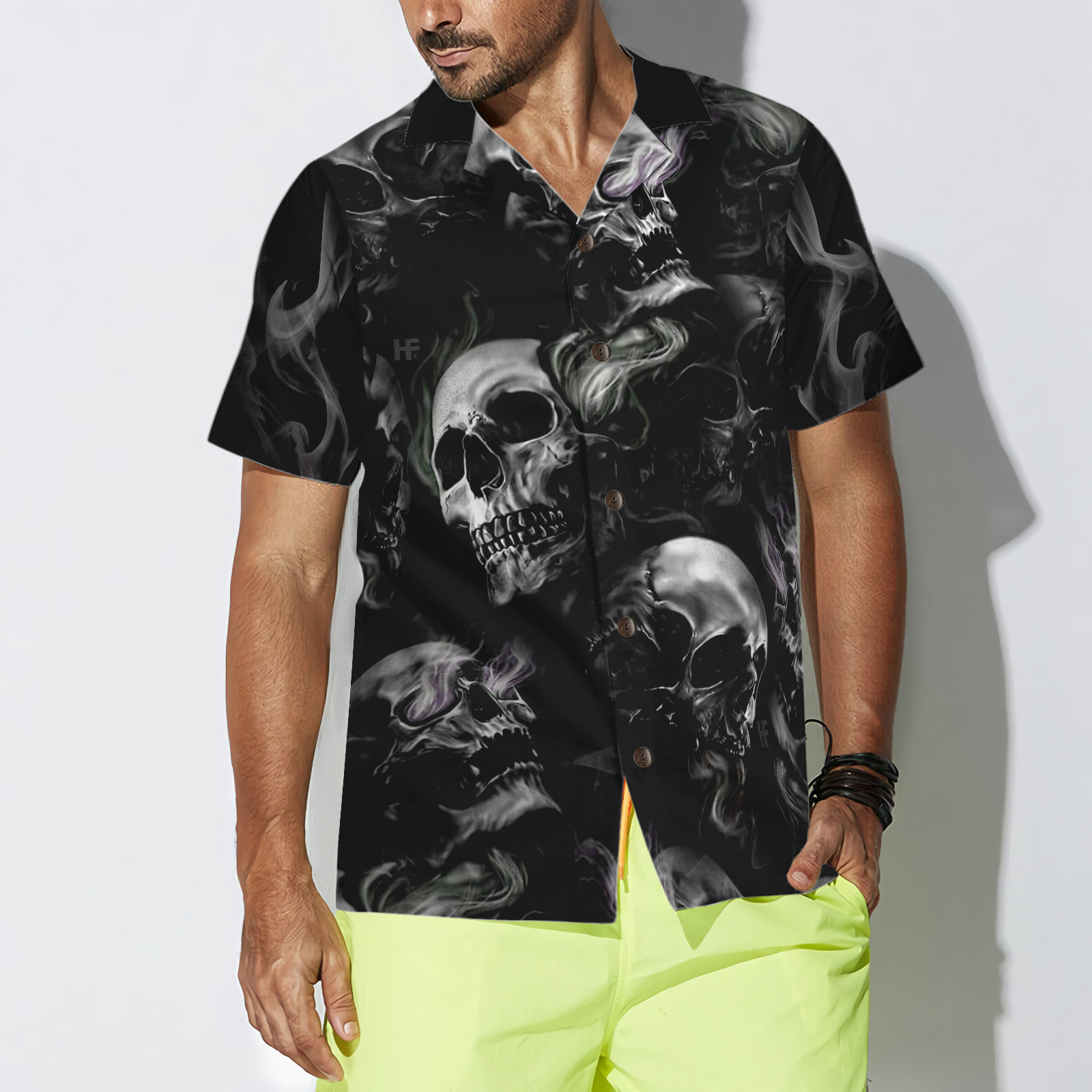 Luxury Skull Smoke V2 Hawaiian Shirt